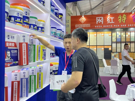 山东淄博陶博会丨开展首日，固莱 S 级瓷砖胶闪耀开场!