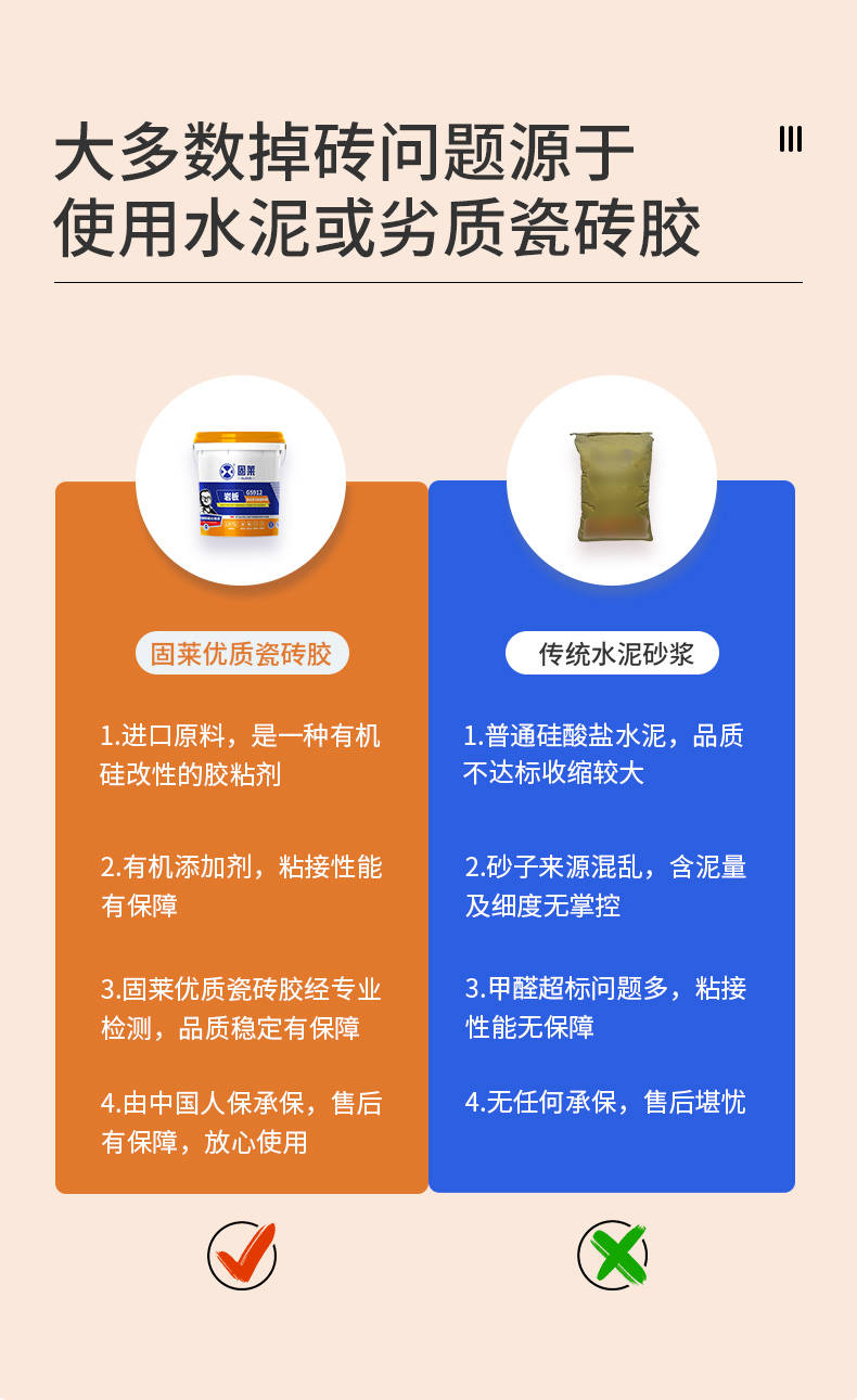 GS912岩板双组份S级瓷砖胶