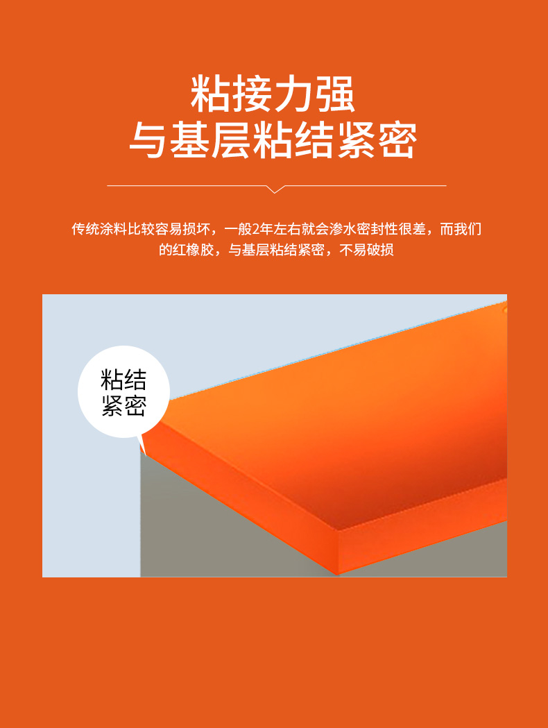 GX402红橡胶外露屋面专用防水涂料